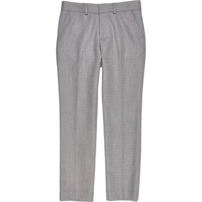 Boys light grey smart suit trouser